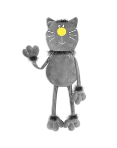 Подушка декоративная Кот Черныш 92х27см серая, арт.ПД-Черныш С Нет марки