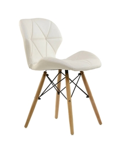 Стул кухонный CPR007 480x400х740 мм белый ПВХ/металл Нет марки