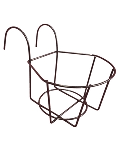 Подставка для балконного кашпо Корзина 20,5х14,5см металл черный Нет марки
