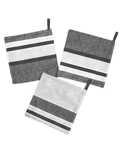 Прихватка кухонная Серая 20х20см серая, арт.042-Серая Нет марки