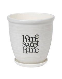 Горшок керамический с поддоном Милый дом 1,7л d15см h15см готика шнур Нет марки