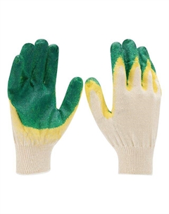 Перчатки х/б с двойным латексным покрытием Нет марки