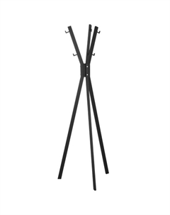 Вешалка напольная ЛОФТ 650х500х1800мм черный металл Нет марки