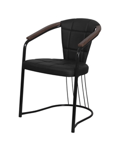 Стул-кресло СОНАТА-КОМФОРТ 600х570х810мм орех искусственная кожа/МДФ/металл Нет марки