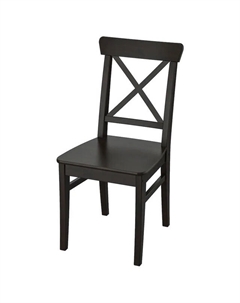 Стул Ингольт-2 400х910х530мм черный массив сосны Нет марки