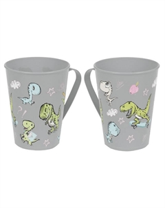 Кружка Динозаврики 350мл пластик Нет марки