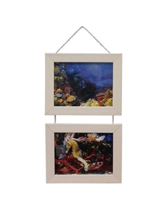 Фоторамка для 2 фото ФРЕЙМ 100х150мм белая дерево багет 5N Нет марки