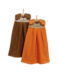 Полотенце махр. Собачка 35х43см в ассортименте (разные цвета), арт.1313-собачка Нет марки