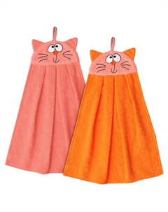 Полотенце махр. Кошка 35х43см в ассортименте (разные цвета), арт.1313-кошка Нет марки