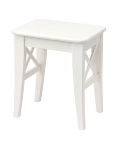 Табурет кухонный Ингольт 400х450х300мм белый массив березы Нет марки