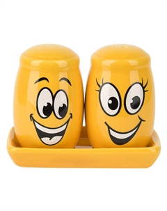 Набор для специй DOLOMITE Smile 2 предмета на подставке керамика Нет марки
