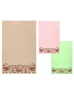 Полотенце кухонное ваф. Кофе 35х60см в ассортименте (разные цвета), арт. 102-Кофе Нет марки