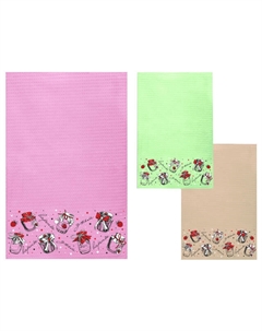 Полотенце кухонное ваф. Лукошко 35х60см в ассортименте (разные цвета), арт. 102-Лукошко Нет марки