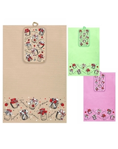 Комплект кухонный Лукошко полотенце и прихватка в ассортименте (разные цвета), арт. НК-45-Лукошко Нет марки