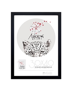 Фоторамка черная 300х400мм пластик Нет марки