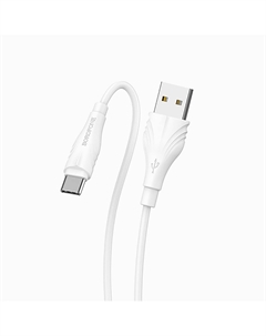 Кабель USB-Type-C, 1.6A, 3м, белый Borofone Optimal BX18 (00506)