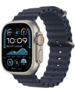 Смарт-часы Apple Watch Ultra 2 2024 A2986, 49мм OLED, синий/титан (MX4D3ZP/A)