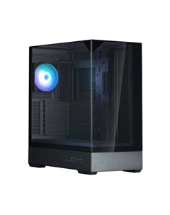 Корпус P40 Prism, ATX, Midi-Tower, 2xUSB 3.0, USB Type-C, RGB подсветка, черный, без БП (P40 Prism Black) Zalman