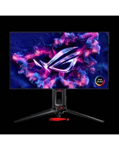 Монитор 26" ROG SWIFT PG27AQDP OLED, 2560x1440 (16:9), 450кд/м2, 480 Гц, 0.03 мс, 178°/176°, HDMI, DisplayPort, USB-Hub, черный (90LM0A20-B01A70) Asus