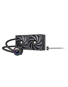 Жидкостное охлаждение TOUGHLIQUID 280 EX Pro ARGB Sync для Socket 115x/2066/2011/2011-3/1200/1700/1851/AM5/AM4/AM3/AM3+/FM1/AM2+, 2x140 мм, ARGB, черный (CL-W419-PL00BL-A) Thermaltake