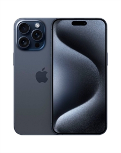 Смартфон Apple iPhone 15 Pro A3104, 6.1" 2556x1179 OLED, Apple A17 Pro Bionic, 8Gb RAM, 128Gb, 3G/4G/5G, NFC, Wi-Fi, BT, 3xCam, 2-Sim, USB Type-C, iOS 17, синий (MTQ73CH/A)