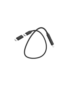 Кабель USB-Lightning+MicroUSB+Type-C, 3А, 1 м, черный, HOCO U86 Hoco