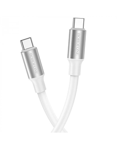 Кабель USB Type-C-USB Type-C, 3A, 1 м, белый, Borofone BX82 (6974443386264)