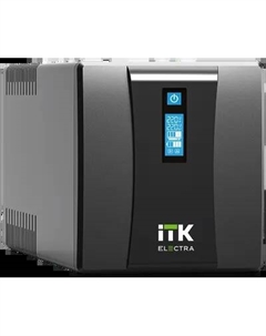 ИБП ELECTRA EET-1000VA-1-002-S, 1000 В·А, 600 Вт, EURO, розеток - 4, USB, черный (EET-1000VA-1-002-S) Itk