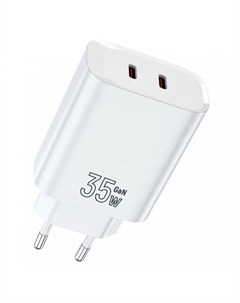 Сетевое зарядное устройство TFN TFN-WCRPD30 35 Вт, EU, 2xUSB type-C, Quick Charge, PD, белый (TFN-WCRPD30) Tfn