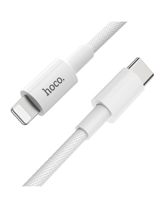 Кабель Lightning 8-pin-USB Type-C, экранированный, 3A, 1м, белый HOCO X56 (6931474740892) Hoco