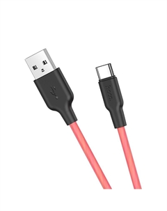 Кабель USB Type-C-USB, 2A, 1м, черный/красный HOCO X21 (71419) Hoco