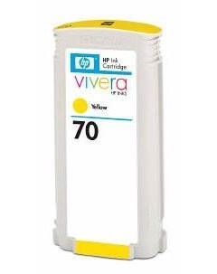 Картридж струйный HP 70 (C9454A), желтый, оригинальный, объем 130 мл для HP HP Designjet Z3100 / Z3120 1118мм / Z3120 610мм / Z3200 1118мм / Z3200 610мм / Z3100 Hp