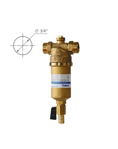 Предфильтр Protector Mini для горячей воды прямая промывка 3/4 НР(ш) х 3/4 НР(ш) Bwt