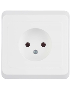Розетка Этюд встраиваемая белая (PC16-001B) Systeme electric