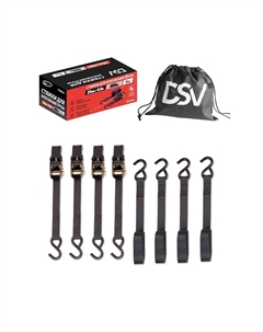 Стяжной ремень 25 мм 4,6 м (0,34 т) полиэстер (4 шт.) (R88604) Dsv