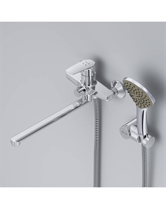 Смеситель для ванны AM.PM Gem хром однорычажный с длинным изливом с лейкой (F90A95000) Am.pm.