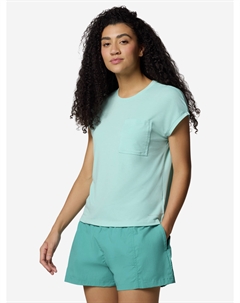 Футболка женская Boundless Trek Short Sleeve Tee, Голубой Columbia