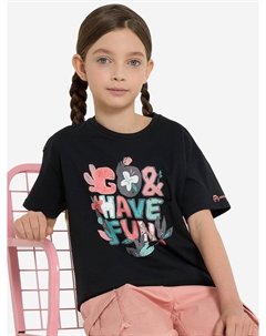 Футболка для девочек, Черный Outventure