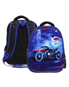 Рюкзак школьный, каркасный, 39×30×14 см, speed bike Calligrata