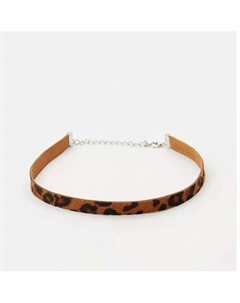 Леопардовый чокер замшевый Xenia dukova