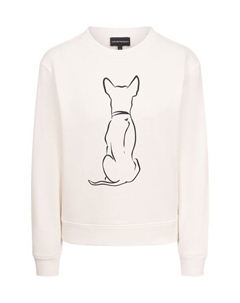 Хлопковый свитшот Emporio armani