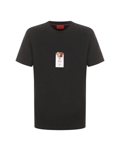 Хлопковая футболка Hugo