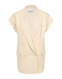 Жилет из вискозы и льна Dondup