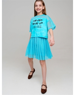 Фуфайка трикотажная для девочек (футболка) Playtoday tween