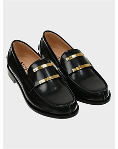 Лоферы с золотыми пряжками No21