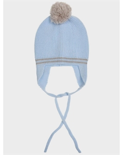 Шапка из шерсти с помпоном и завязками Tomax