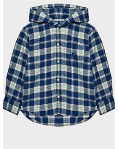 Рубашка с капюшоном в клетку Diesel