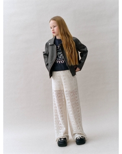 Широкие брюки кроше для девочек Sela