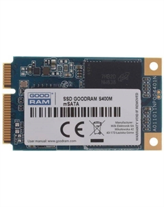 Накопитель SSD mSATA SSDPR-S400M-060 S400M 60GB SATA 6Gb/s TLC (Phison S11) 550/540MB/s RTL Goodram