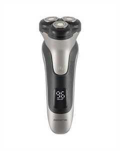 Электробритва PMR 0420R, черный и серебристый Polaris